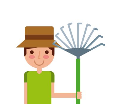 Bahçıvan çizgi film simgesi