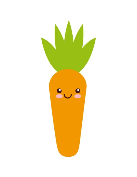 Icono de fruta de zanahoria — Vector de stock