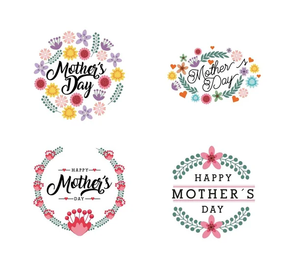 Diseño Feliz Día de las Madres — Vector de stock