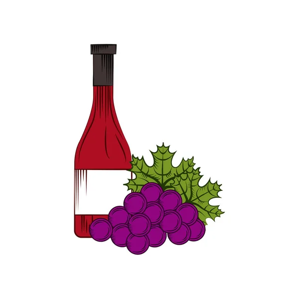 Diseño de casa de vino — Vector de stock