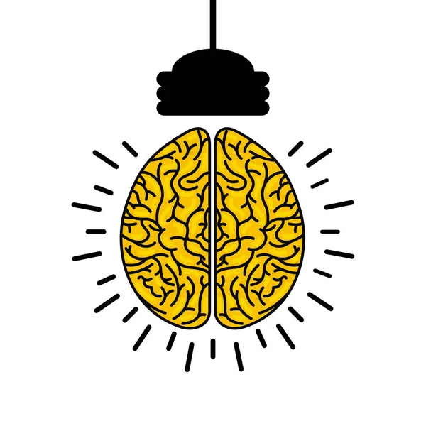 Human brain design — Stock Vector