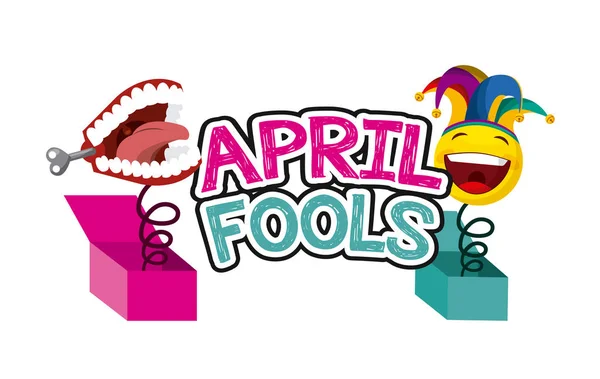 April fools day design — Stock Vector