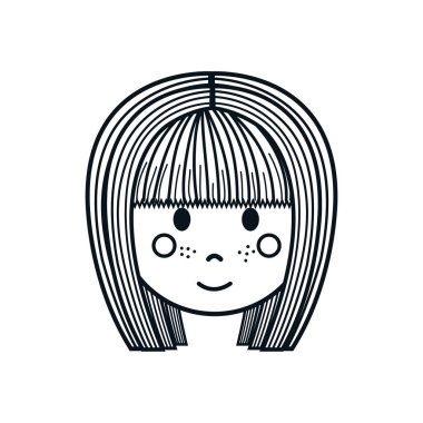 Kız çizgi film simgesi