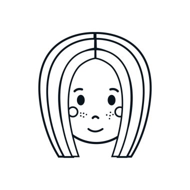 Kız çizgi film simgesi