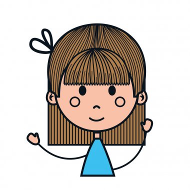 Kız çizgi film simgesi