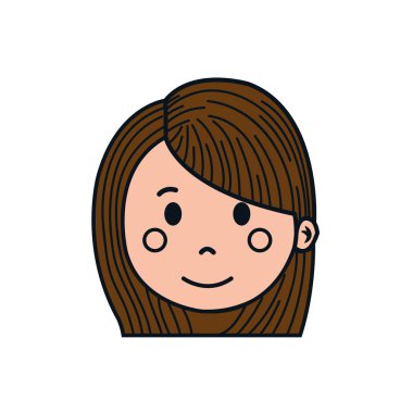 Kız çizgi film simgesi