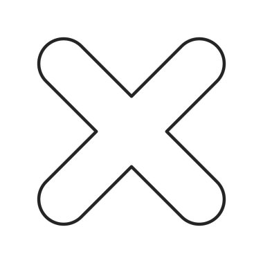 yanlış işareti simgesi