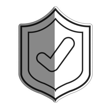 İşaretleme simgesi olan kalkan