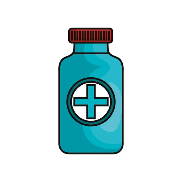 Icono de la botella de medicina — Vector de stock