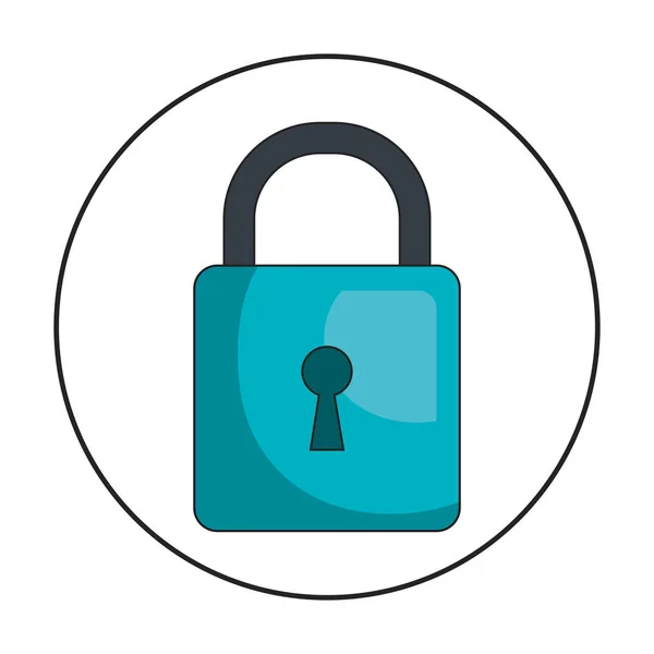 Security padlock icon — Stock Vector