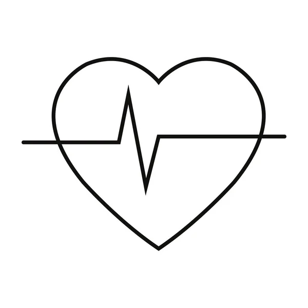 Καρδιο καρδιά εικονίδιο — Διανυσματικό Αρχείο