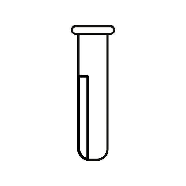 Test tube with blood — Stock Vector