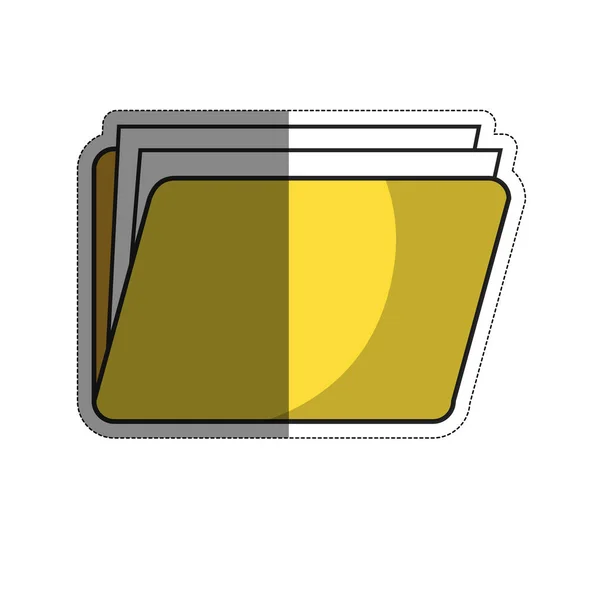 Ikona folderu dokumentów — Wektor stockowy