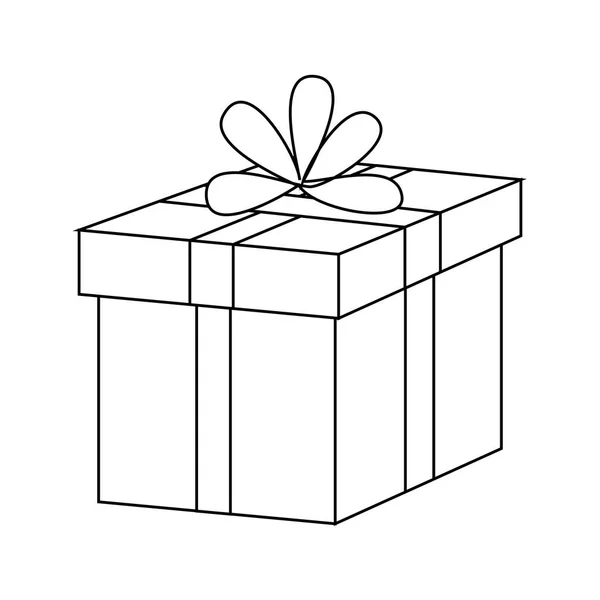 Icono de caja de regalo — Vector de stock