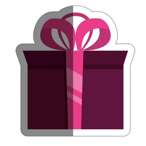 Icono de caja de regalo — Vector de stock