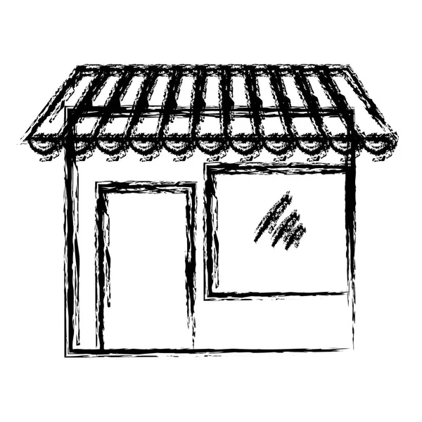 Иконка здания магазина — стоковый вектор