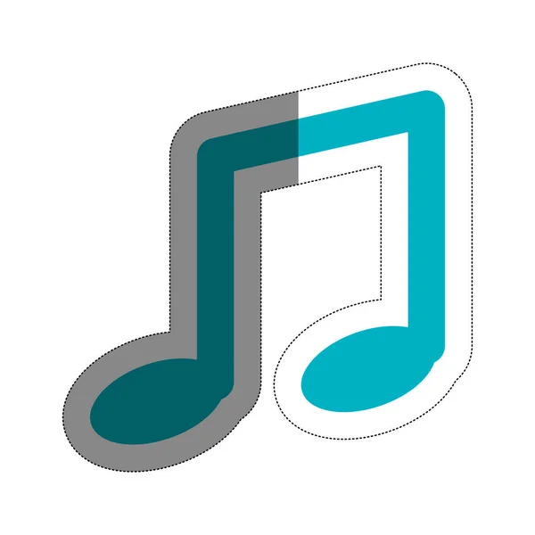 Icono de nota musical — Vector de stock