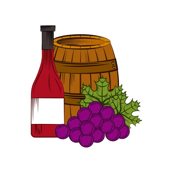 Conception de maison de vin — Image vectorielle