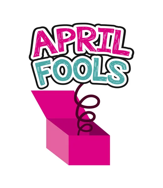 April fools day design — Stock Vector