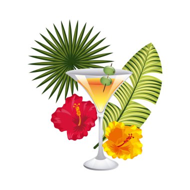 Tropikal çiçek tasarım