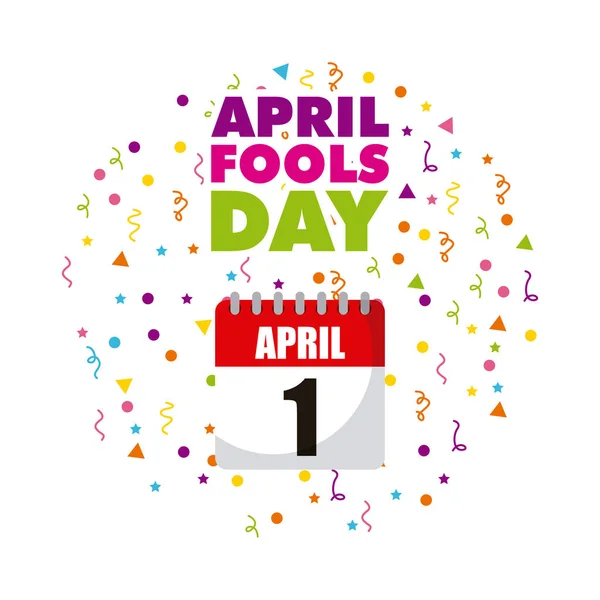 April fools day design — Stock Vector