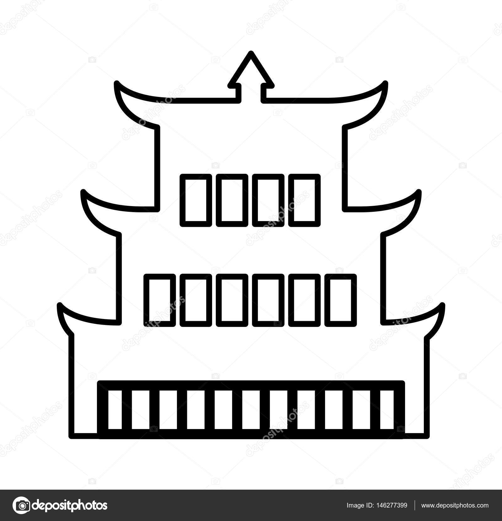 asian building castle icon — stock vector © yupiramos #146277399 asian building castle icon — stock vector © yupiramos #146277399
