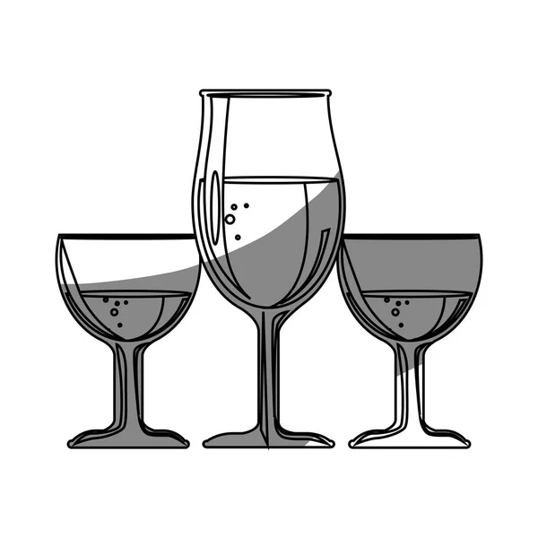 Cocktails drinken pictogram — Stockvector