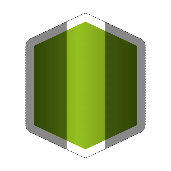 Grön etikett ikon — Stock vektor