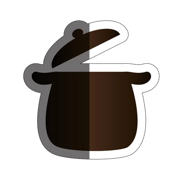 Icono de olla cocina — Vector de stock