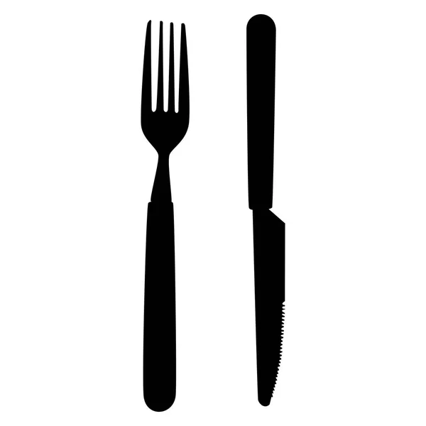 Gabel und Messer — Stockvektor