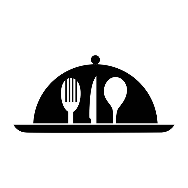 Diseño del emblema del restaurante — Vector de stock