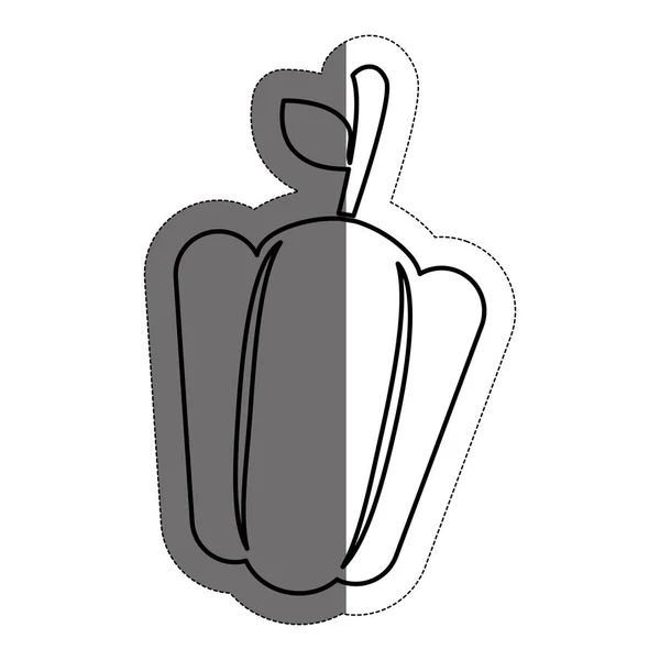 Pepper vegetable icon — Stock Vector
