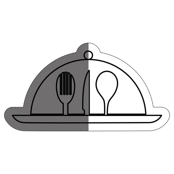 Restaurante design emblema — Vetor de Stock