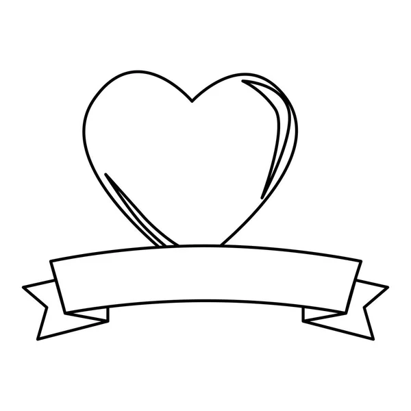 Icono de forma de corazón — Archivo Imágenes Vectoriales