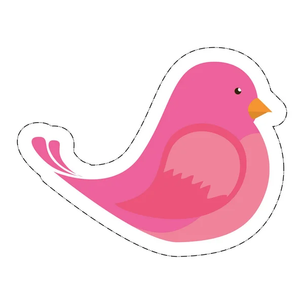 Cute bird icon — Stock Vector