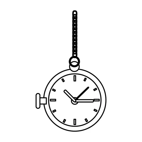 Vieille icône horloge — Image vectorielle