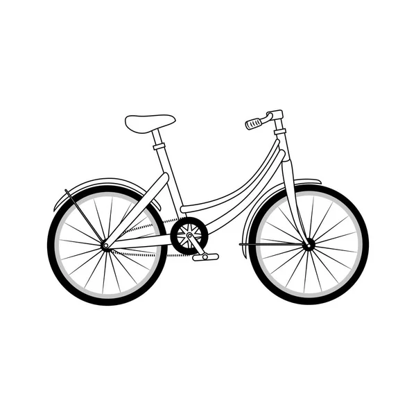 Икона классического велосипеда — стоковый вектор