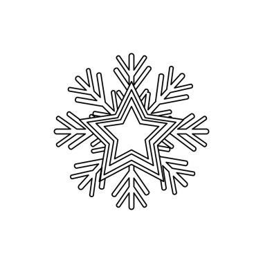 kış kar tanesi simgesi