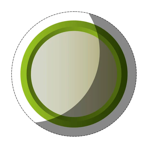 Ícone de forma círculo —  Vetores de Stock