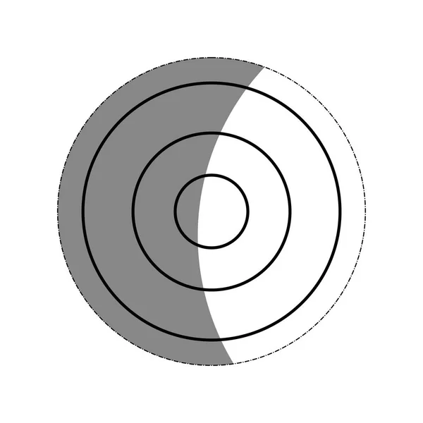 Icône de forme de cercle — Image vectorielle