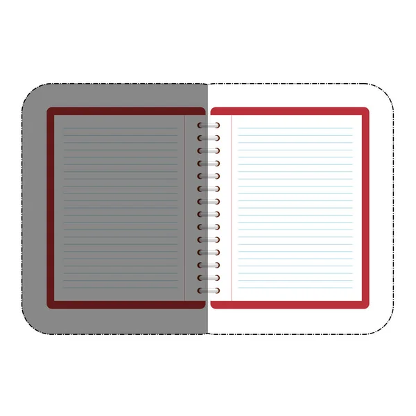 Immagine icona notebook — Vettoriale Stock