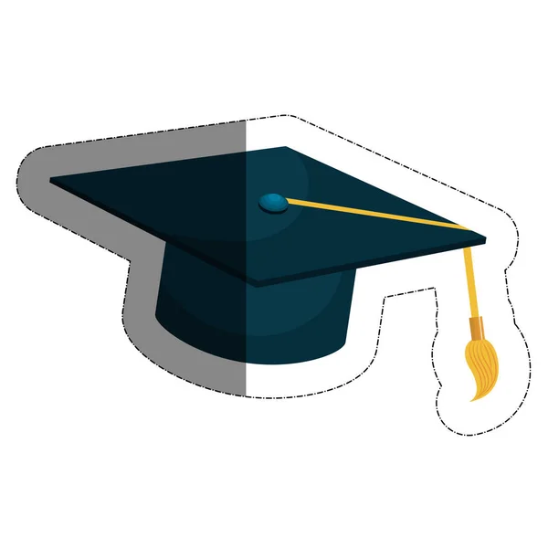 Icono de la tapa de graduación — Vector de stock