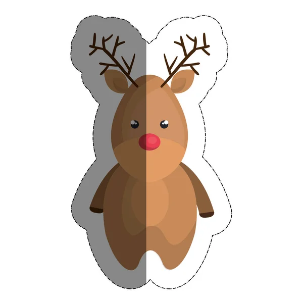 Vánoce jelen ikona — Stockový vektor