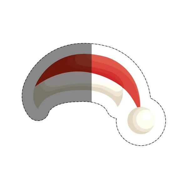 Christmas hat pictogram — Stockvector