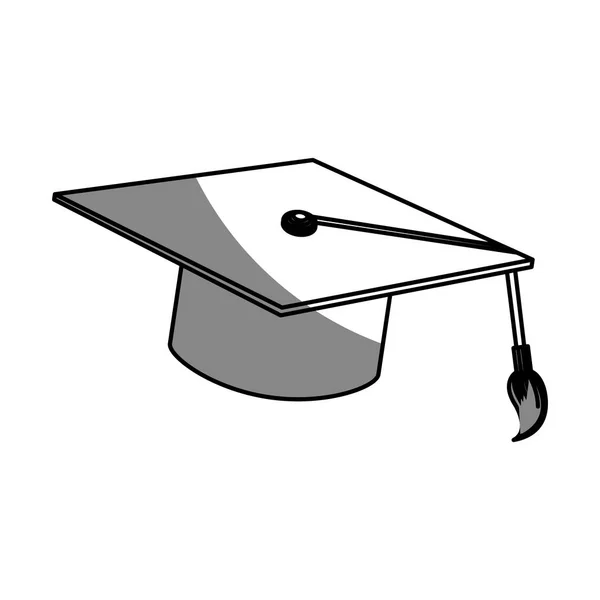 Graduatie cap pictogram — Stockvector