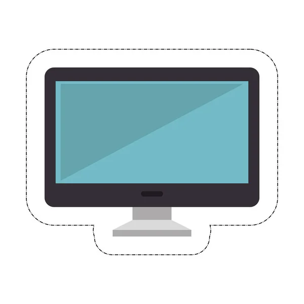 Monitor icono del ordenador — Vector de stock