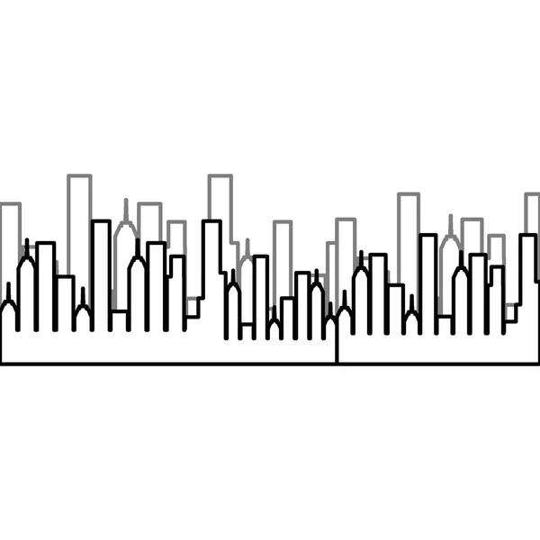 Stadens byggnader ikonen — Stock vektor