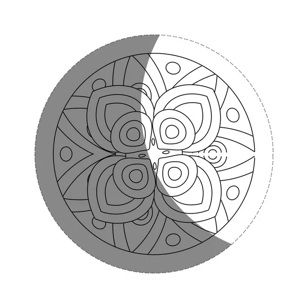 Icône de mandala floral — Image vectorielle