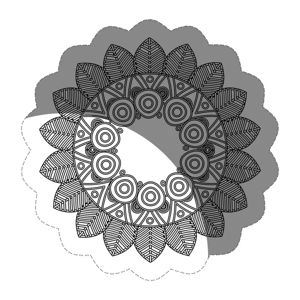 Floral εικονίδιο Mandala — Διανυσματικό Αρχείο