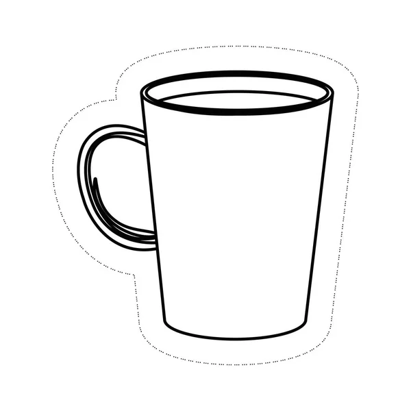Cafea cana pictograma — Vector de stoc